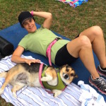 Getting FIT with her dog!