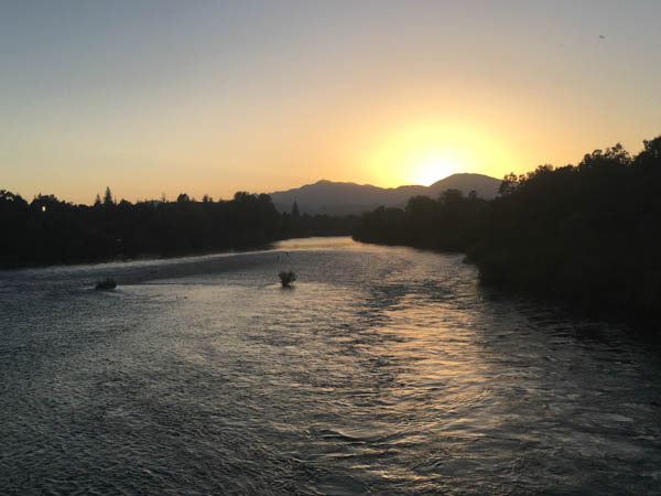 sundial bridge sunset